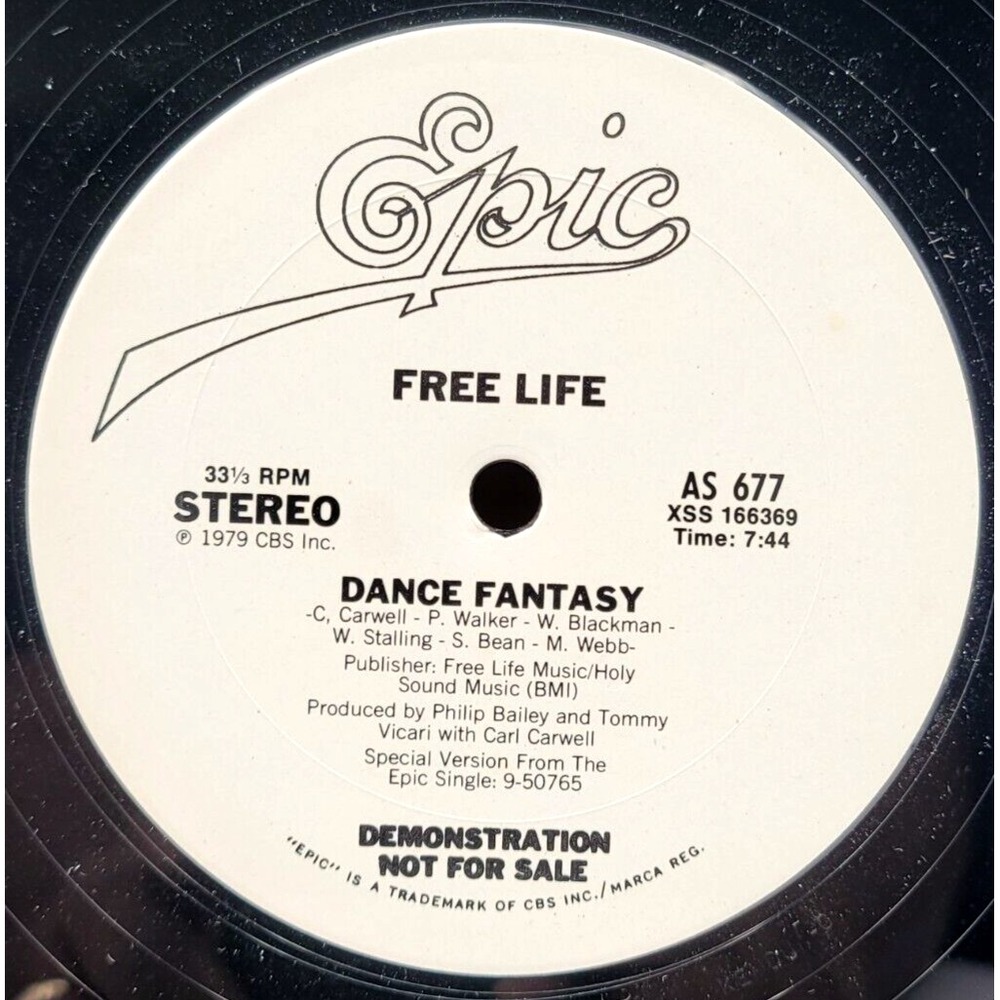 FREE LIFE - DANCE FANTASY - DANCE BOOGIE SINGLE EPIC AS 677 *PROMO*